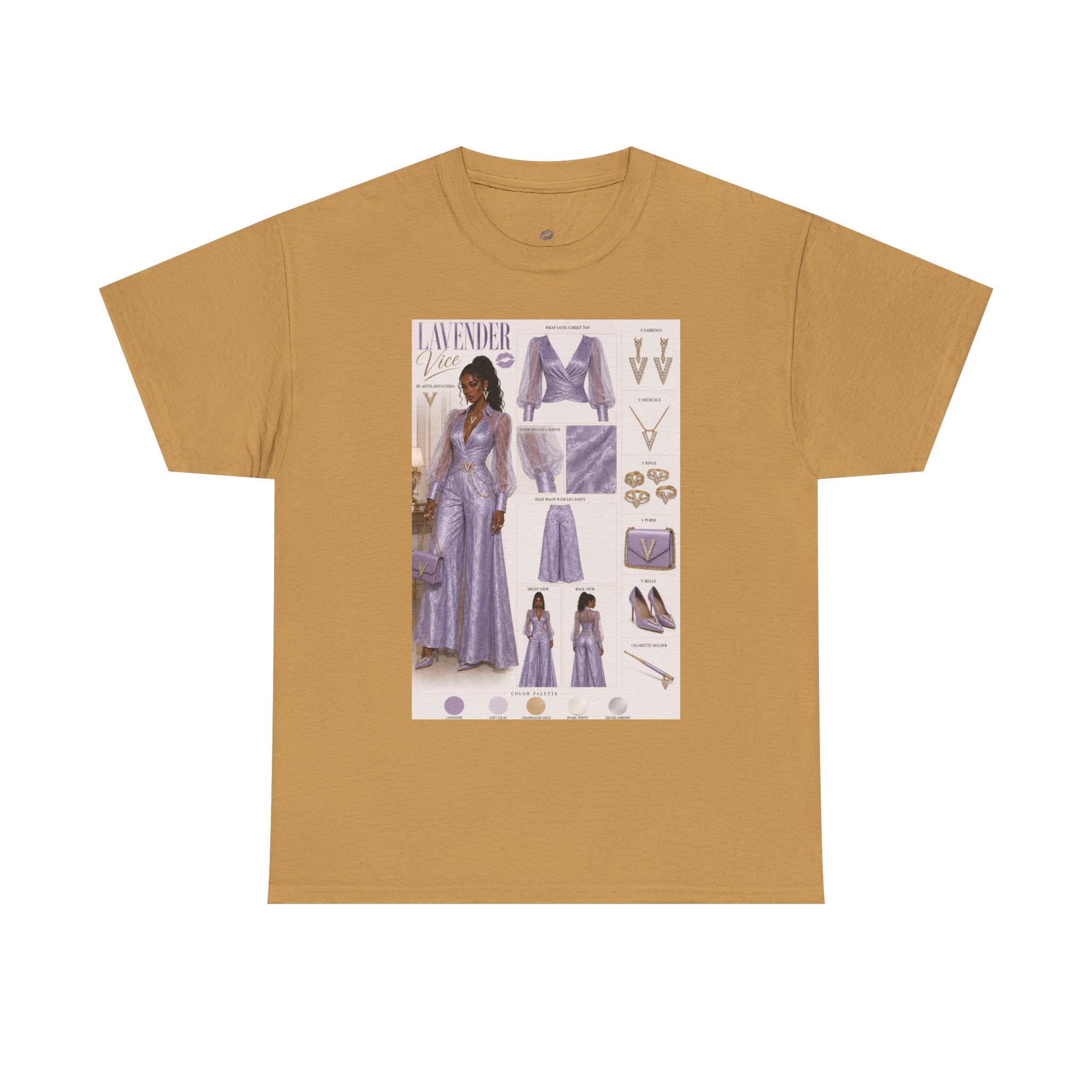 Lavender Vice Luxury Fashion Graphic Tee