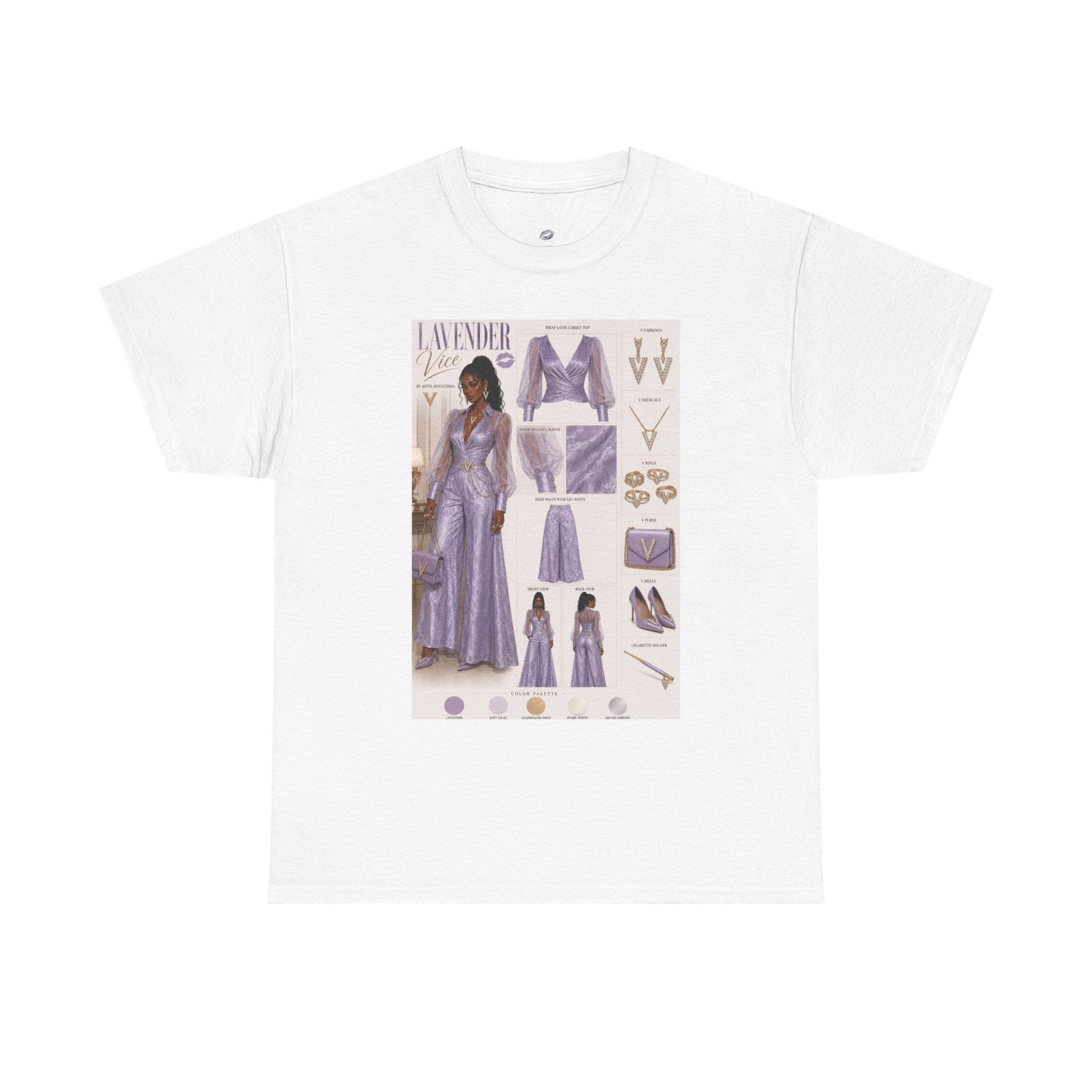 Lavender Vice Luxury Fashion Graphic Tee