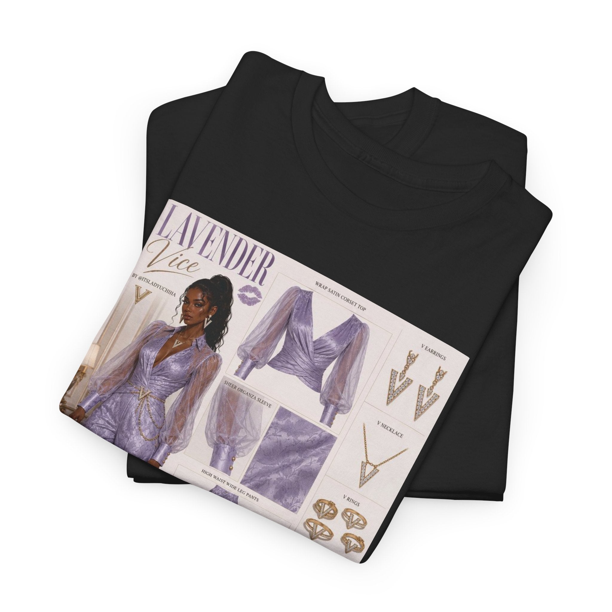 Lavender Vice Luxury Fashion Graphic Tee