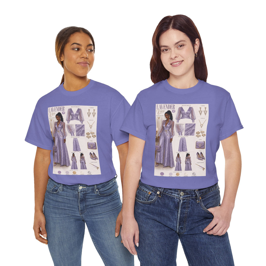 Lavender Vice Luxury Fashion Graphic Tee