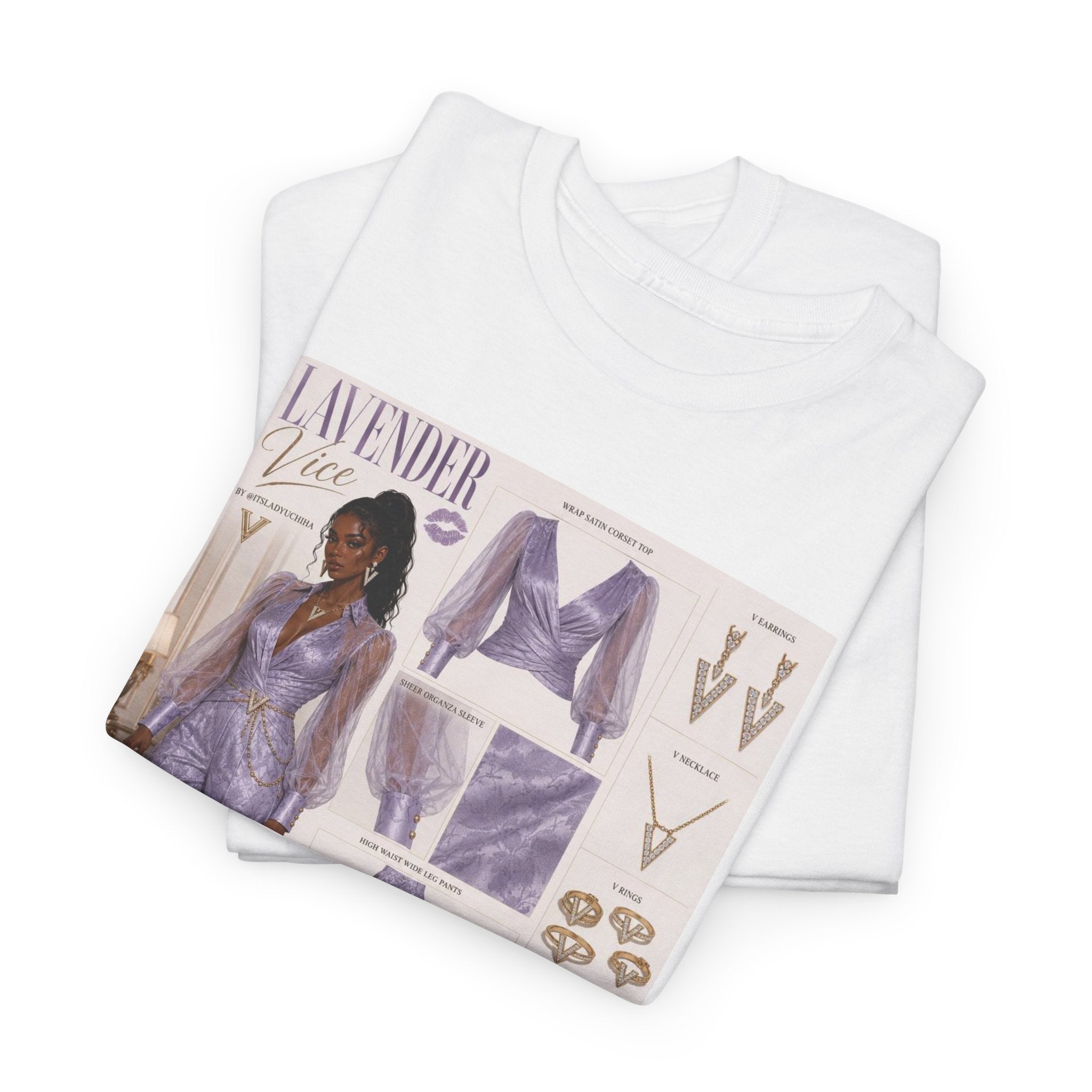 Lavender Vice Luxury Fashion Graphic Tee