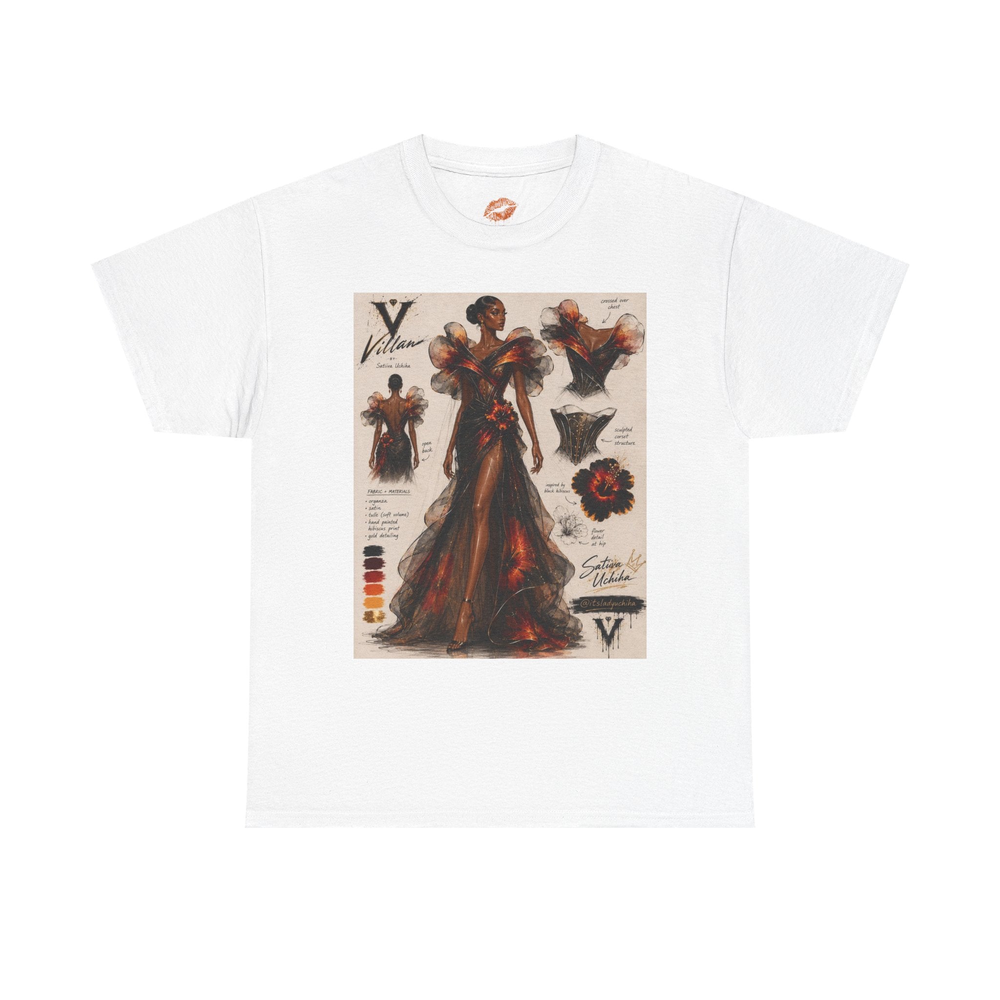 Black Hibiscus Villain Art Tee