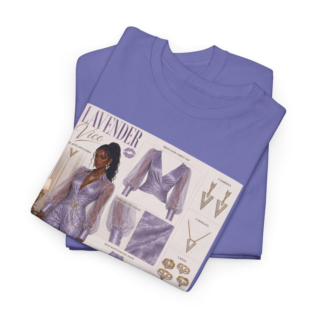 Lavender Vice Luxury Fashion Graphic Tee