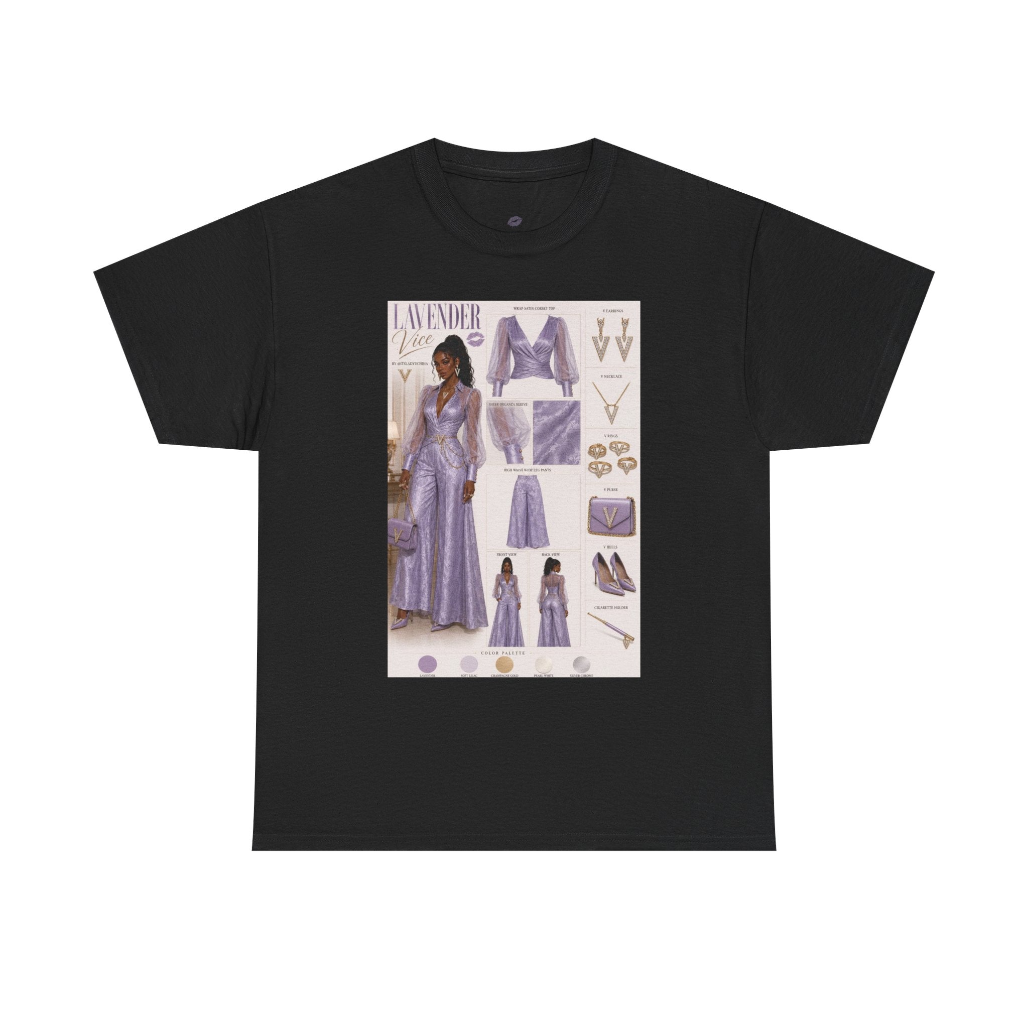 Lavender Vice Luxury Fashion Graphic Tee