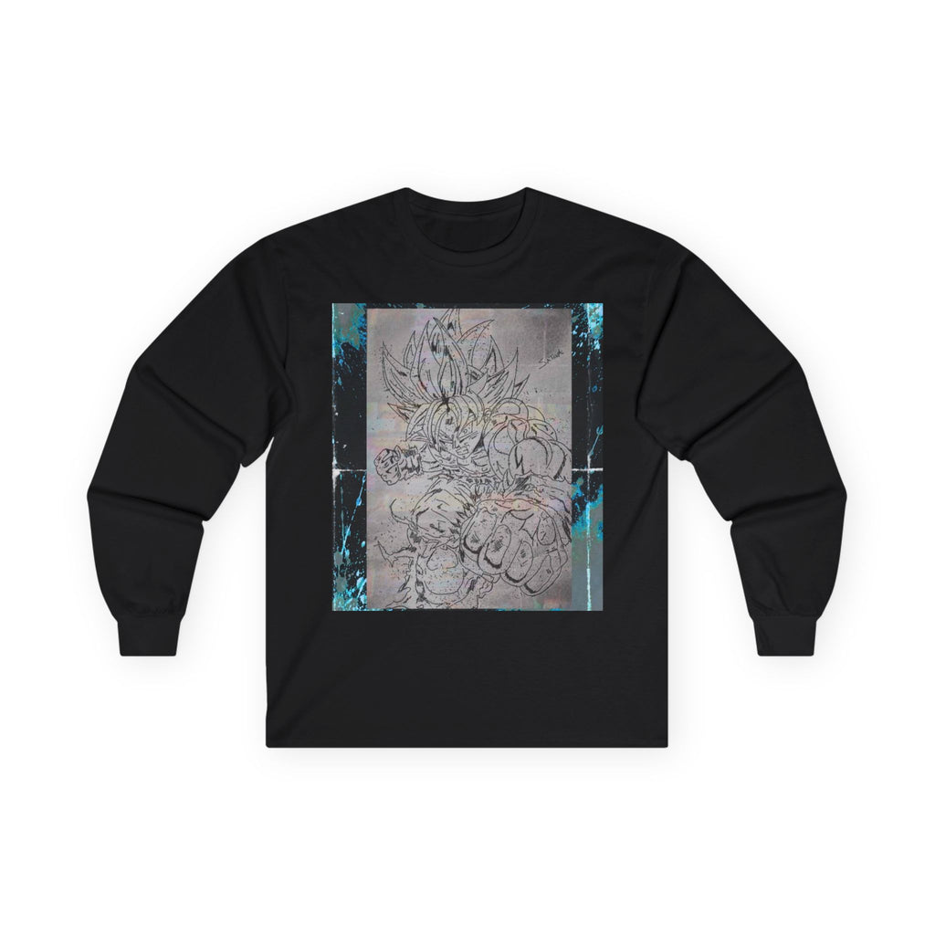 Saiyan Rage Anime Sketch Long Sleeve Tee