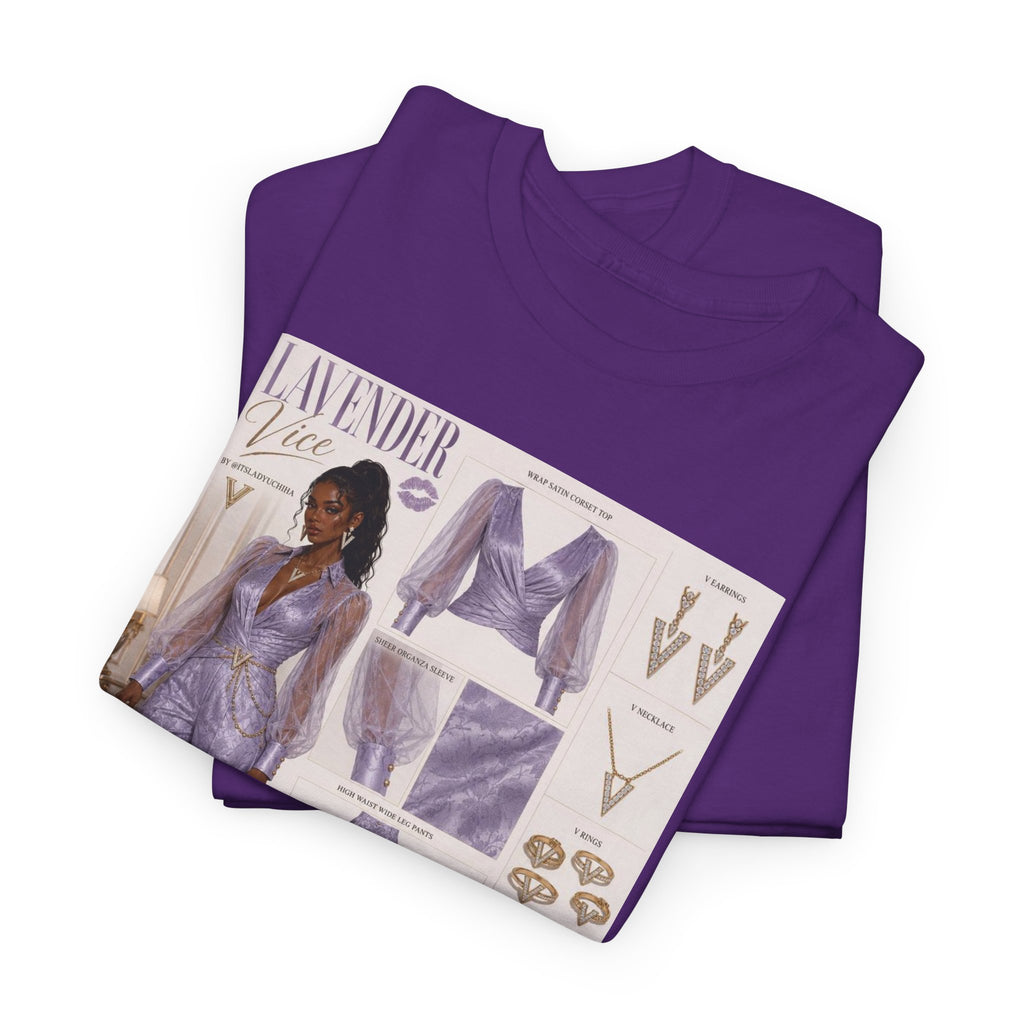 Lavender Vice Luxury Fashion Graphic Tee