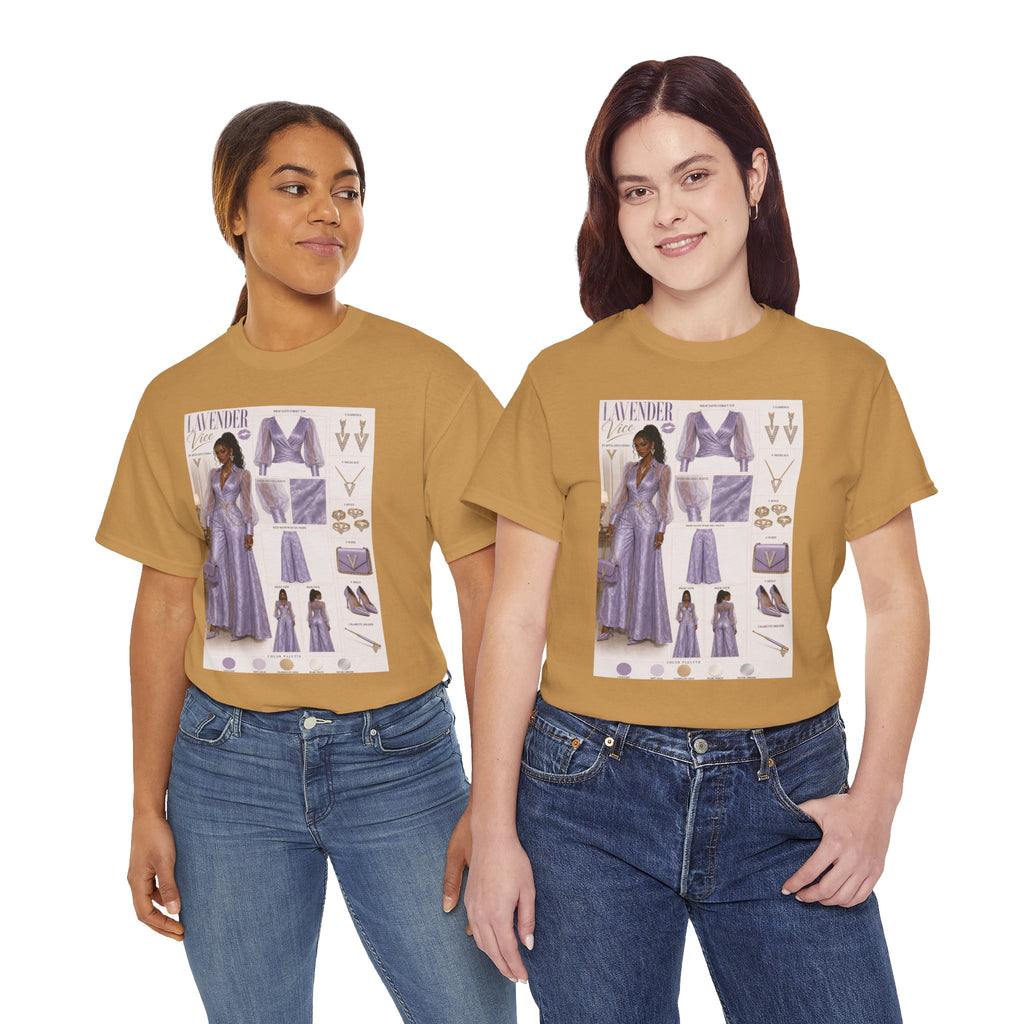Lavender Vice Luxury Fashion Graphic Tee