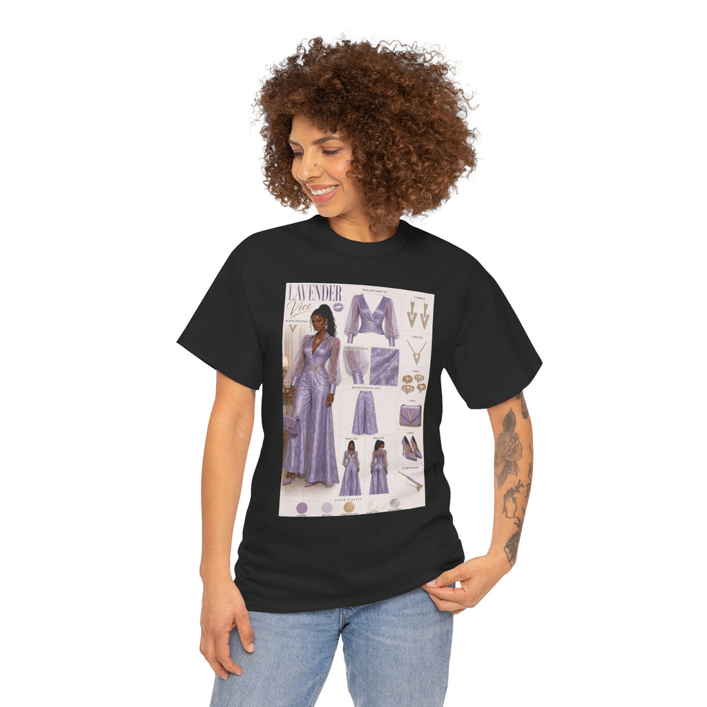 Lavender Vice Luxury Fashion Graphic Tee