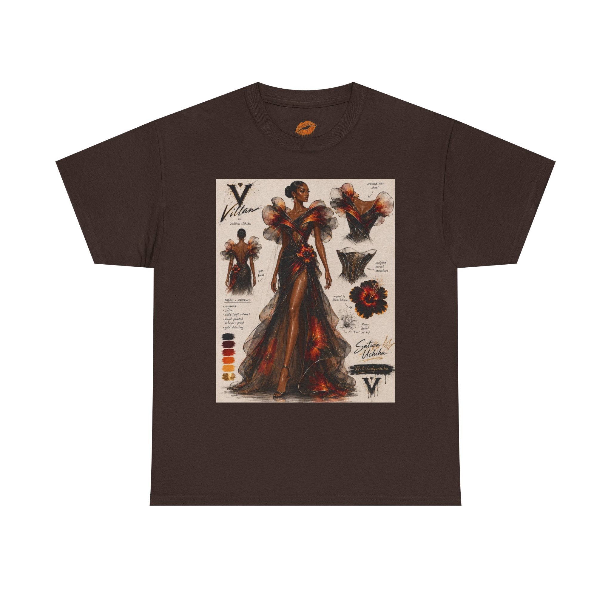 Black Hibiscus Villain Art Tee
