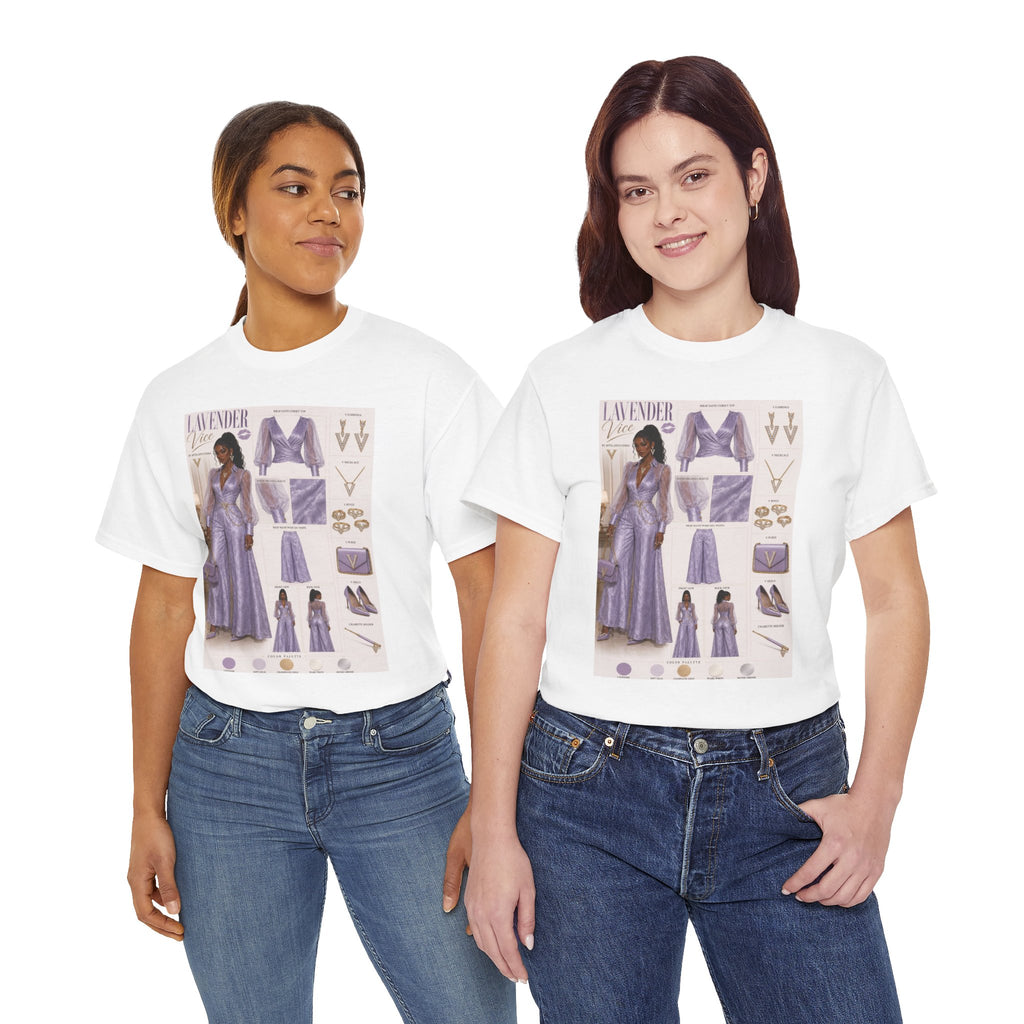 Lavender Vice Luxury Fashion Graphic Tee