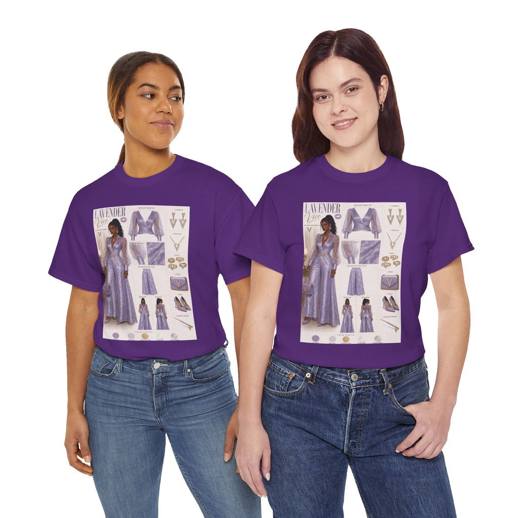 Lavender Vice Luxury Fashion Graphic Tee