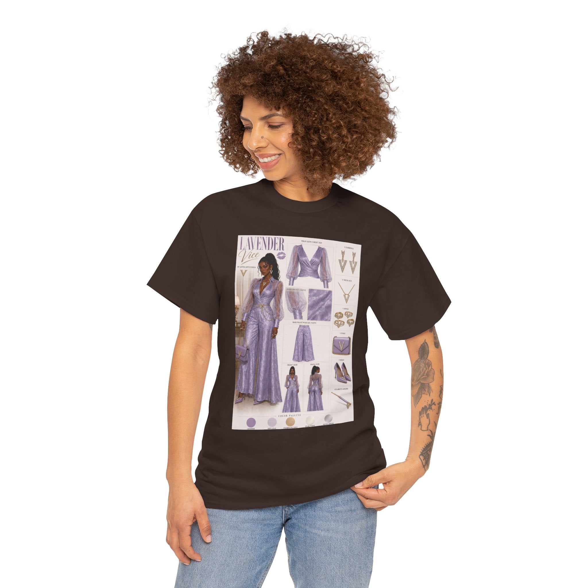 Lavender Vice Luxury Fashion Graphic Tee