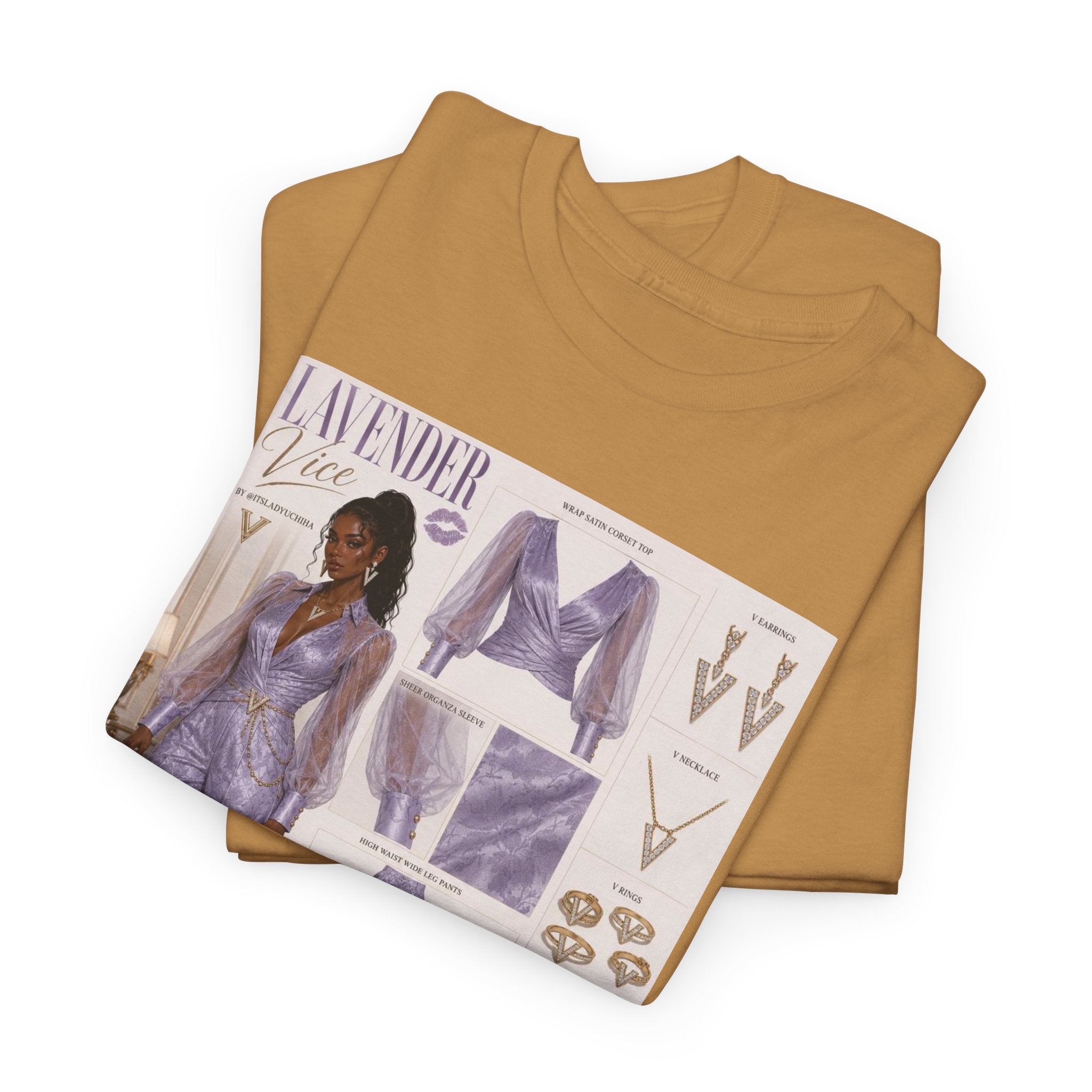 Lavender Vice Luxury Fashion Graphic Tee
