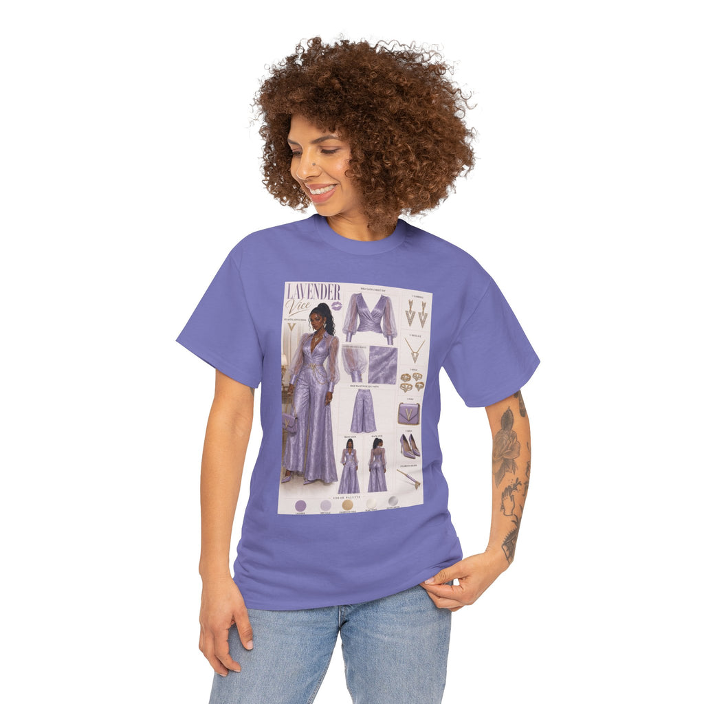 Lavender Vice Luxury Fashion Graphic Tee