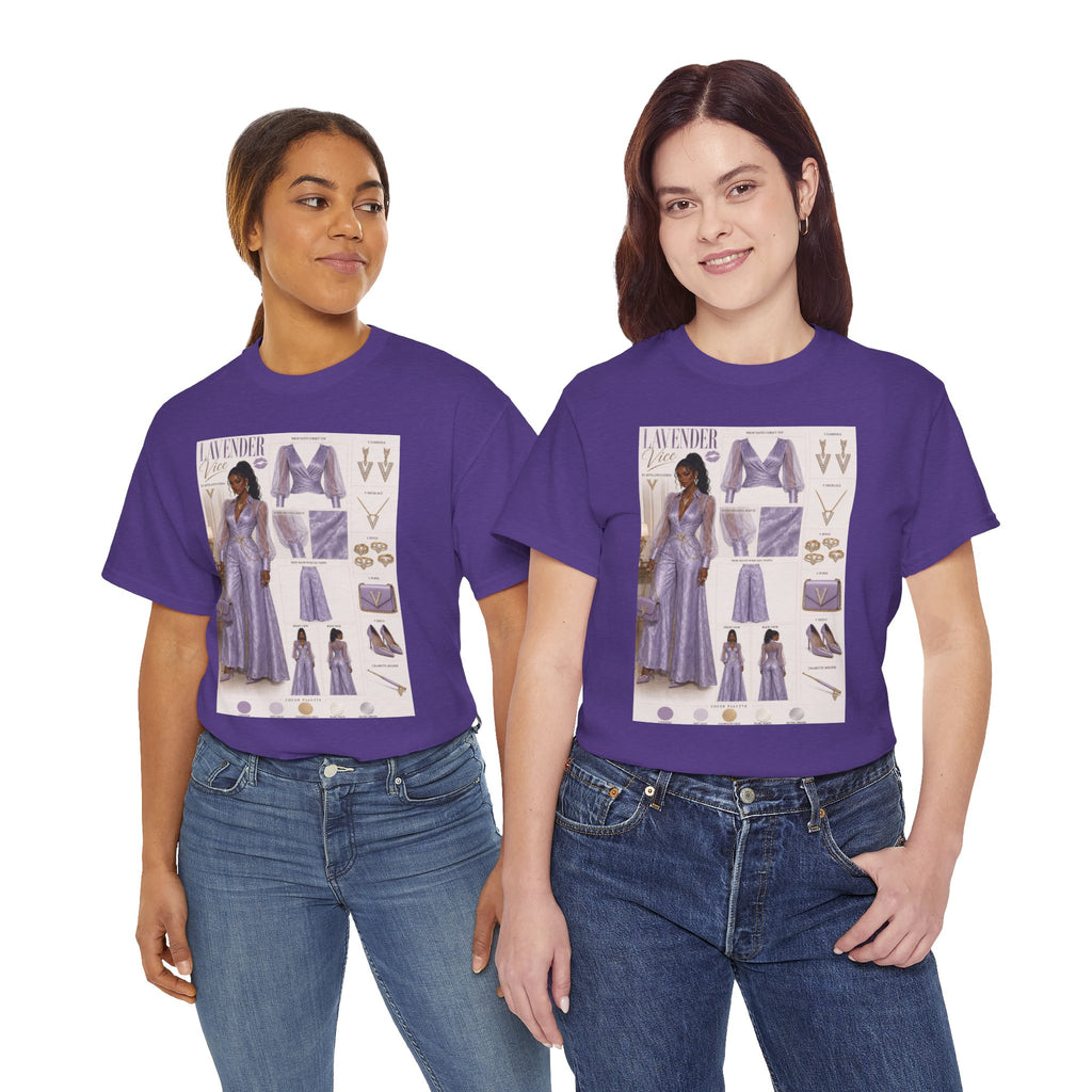 Lavender Vice Luxury Fashion Graphic Tee