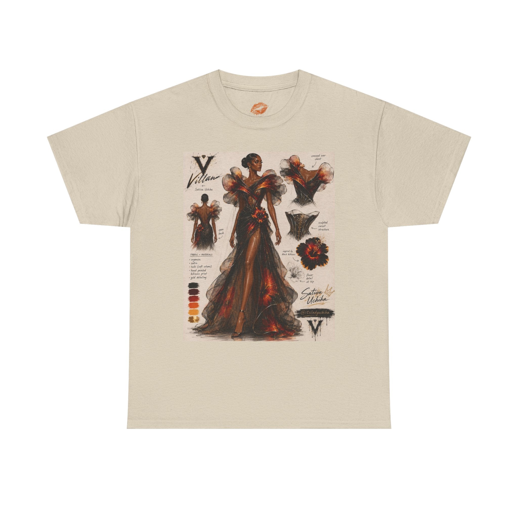 Black Hibiscus Villain Art Tee