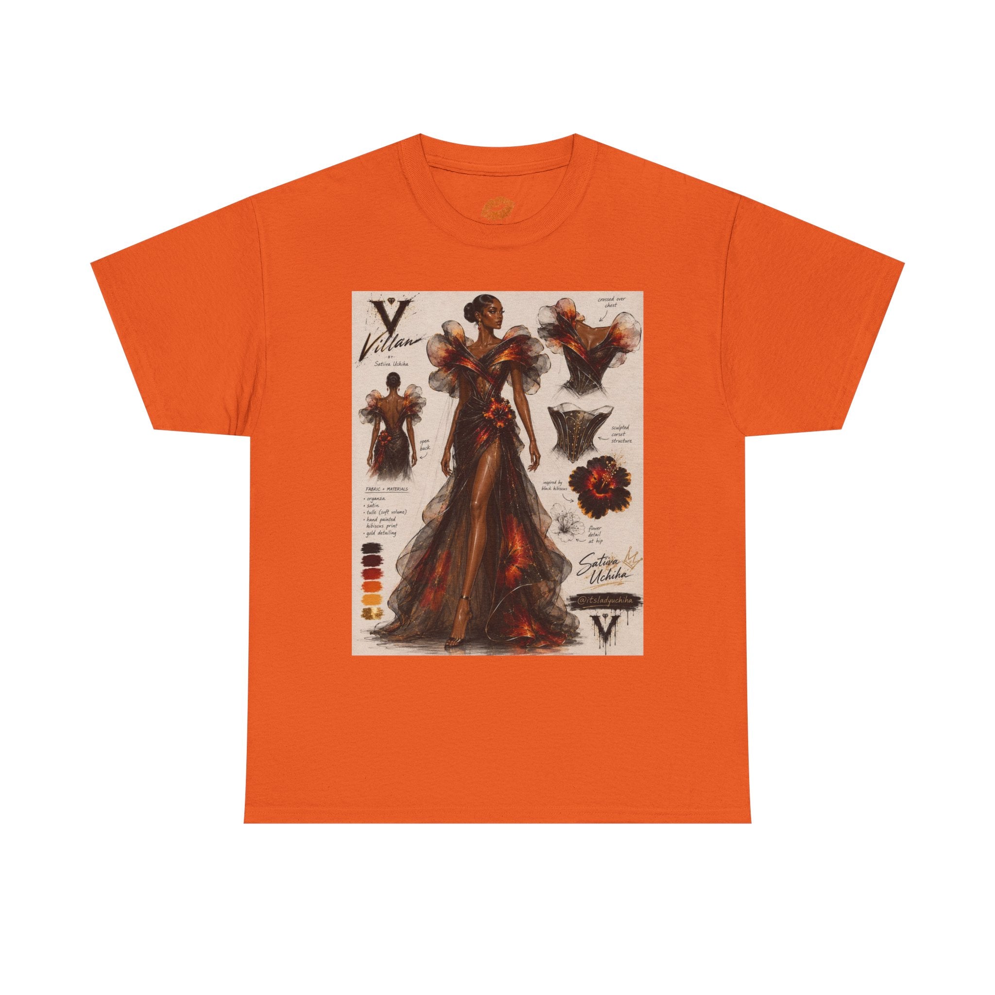 Black Hibiscus Villain Art Tee