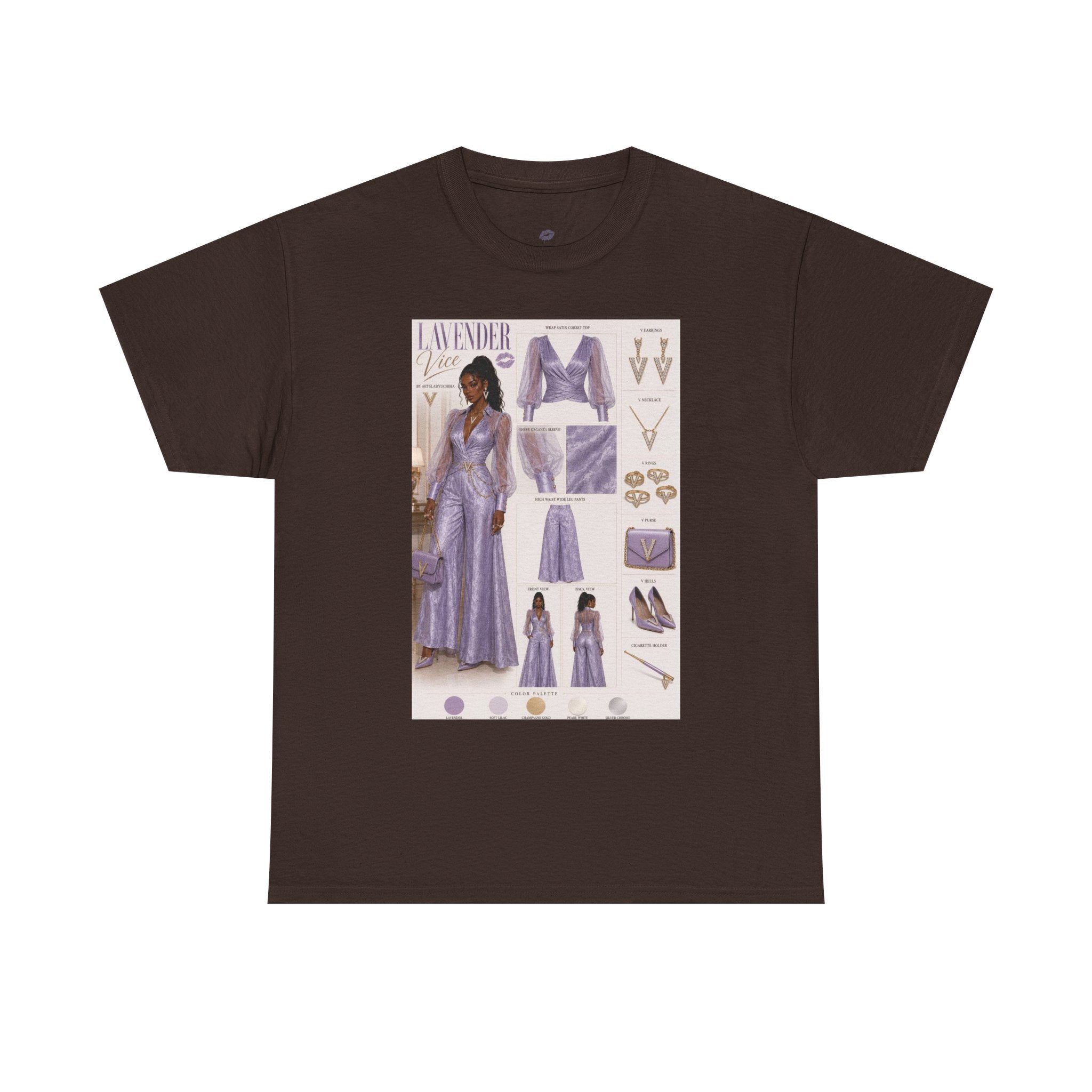 Lavender Vice Luxury Fashion Graphic Tee
