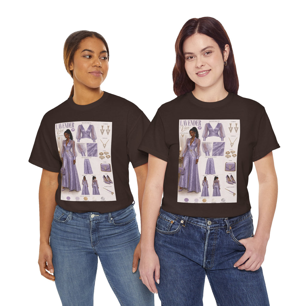 Lavender Vice Luxury Fashion Graphic Tee