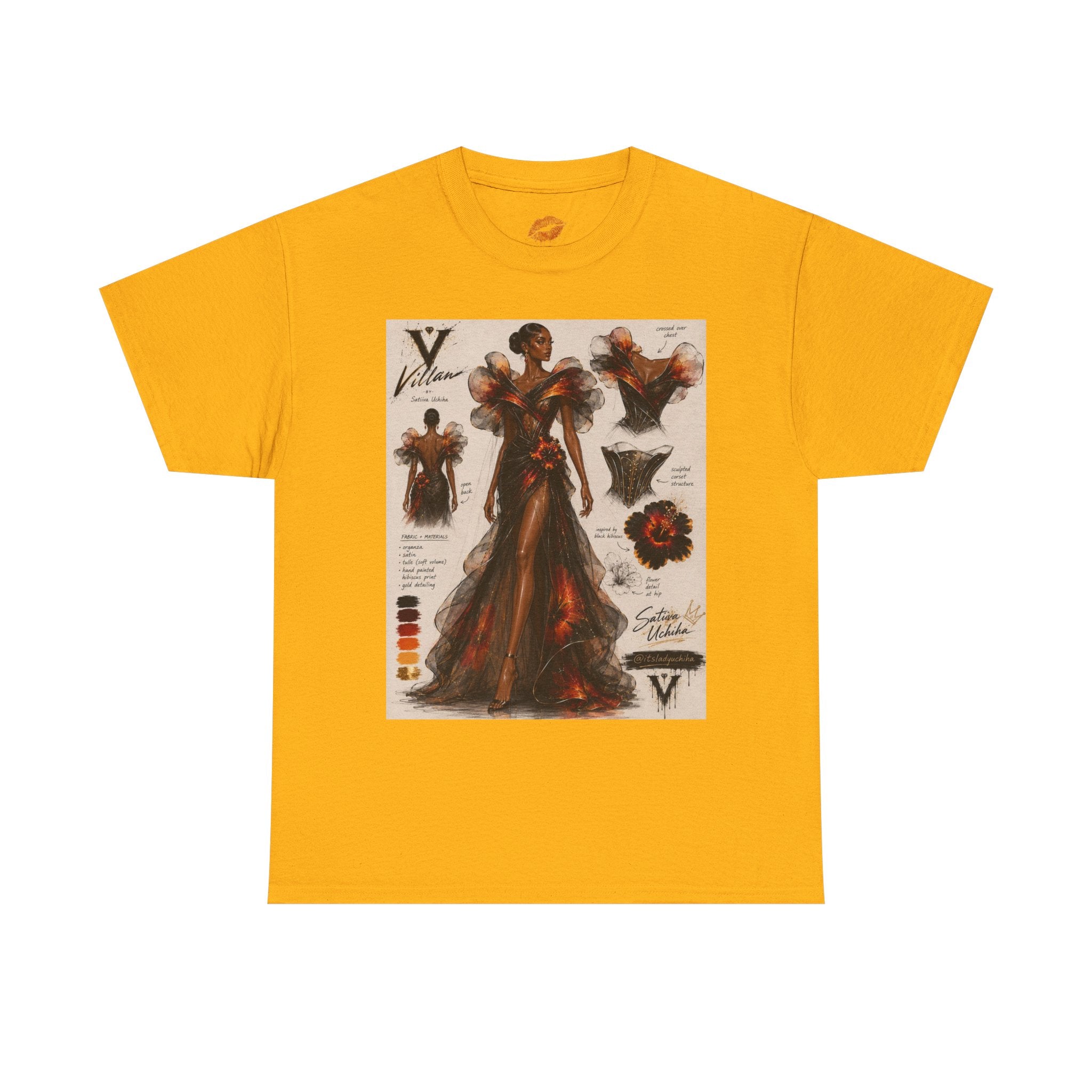 Black Hibiscus Villain Art Tee